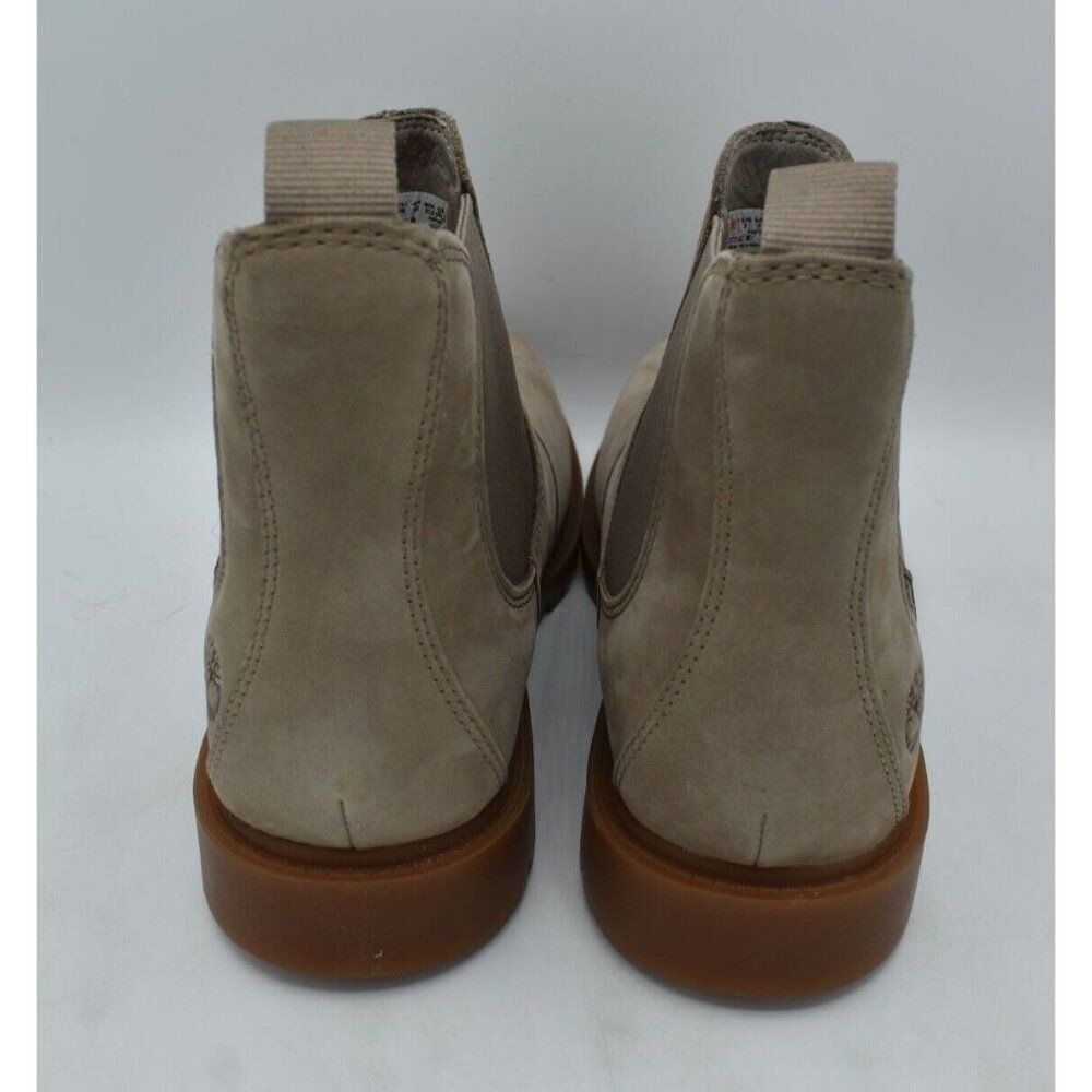 Timberland Womens Size 8.5 Linden Woods Taupe Gray Nubuck Chelsea Boots Shoes - Picture 4 of 11